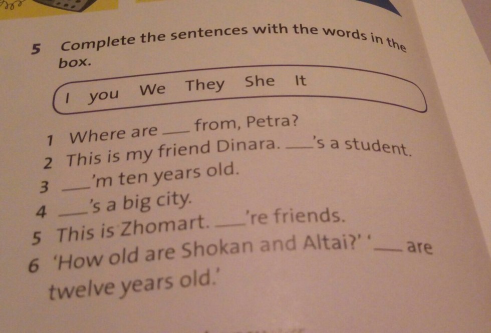 Complete the Questions with Last Year or Next year answers