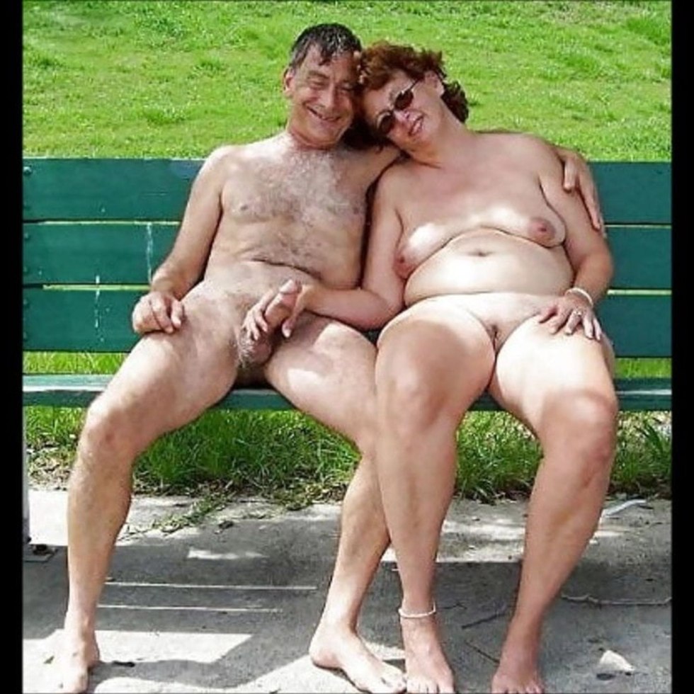 Naked elderly couples