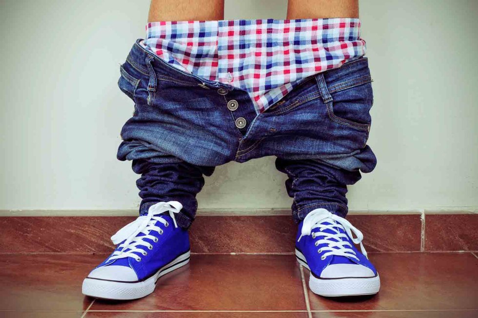 The guy shakes a member in his underpants