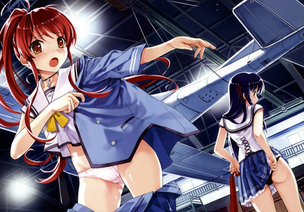 Japanese women in skirts