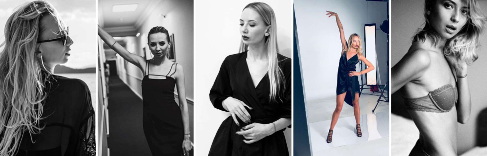 Evgenia Nohrin in underwear