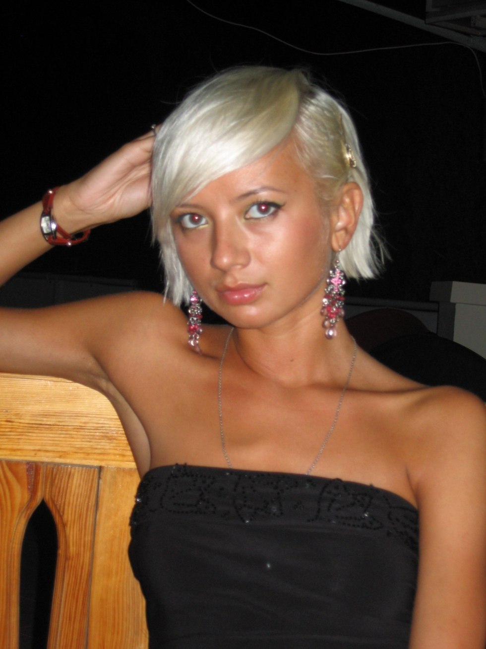 Allegrova on the beach in bikini