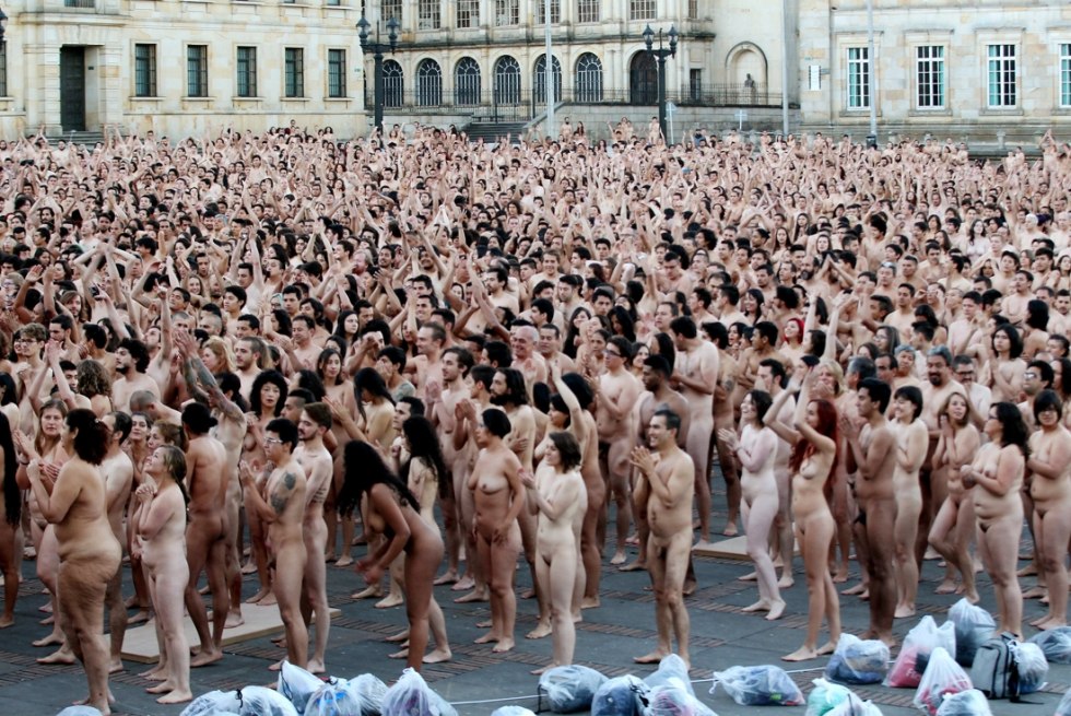 Spencer Tunick Naked People on the set