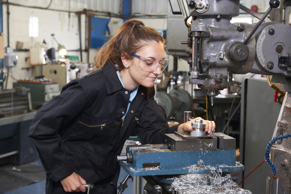 Woman in mechanical engineering