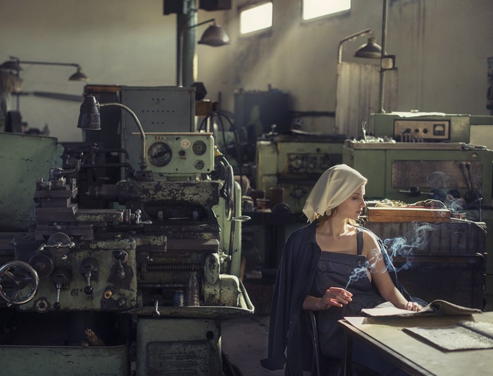 David Dubnitsky at the machine