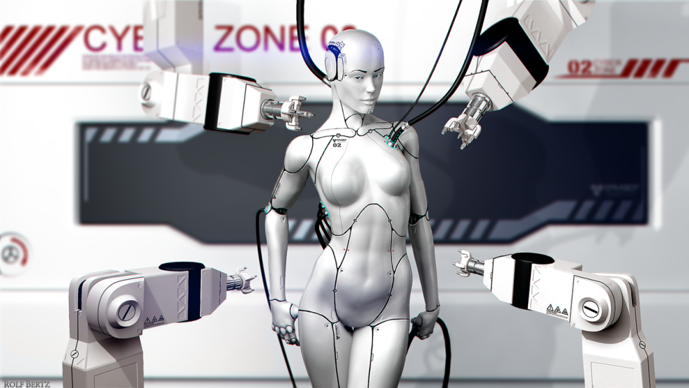 Girl robot
