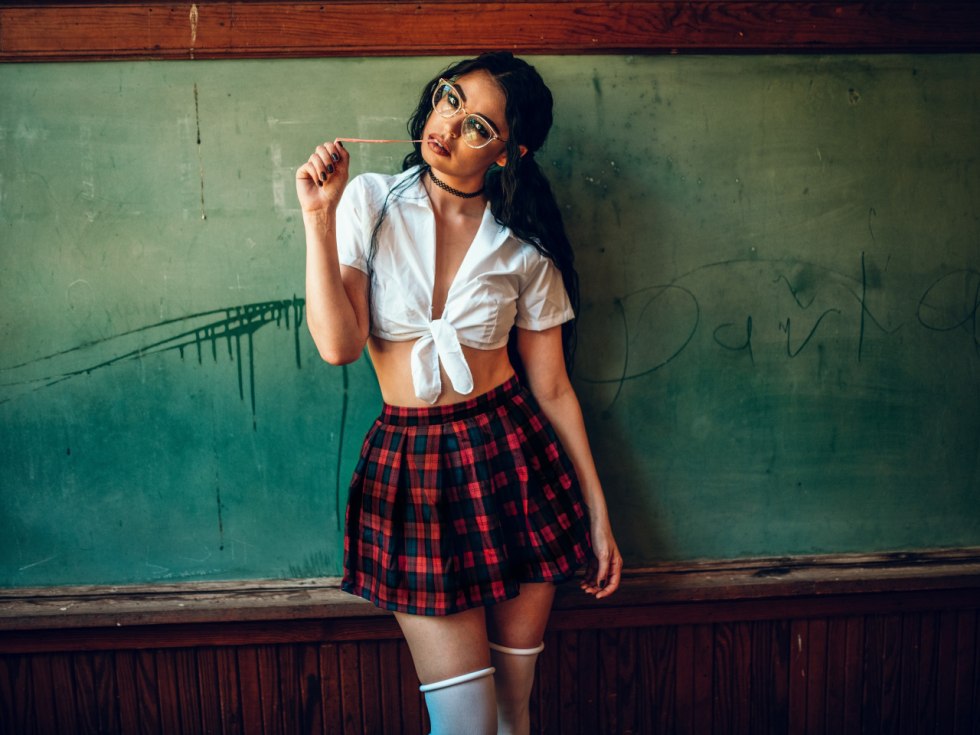 The image of a schoolgirl