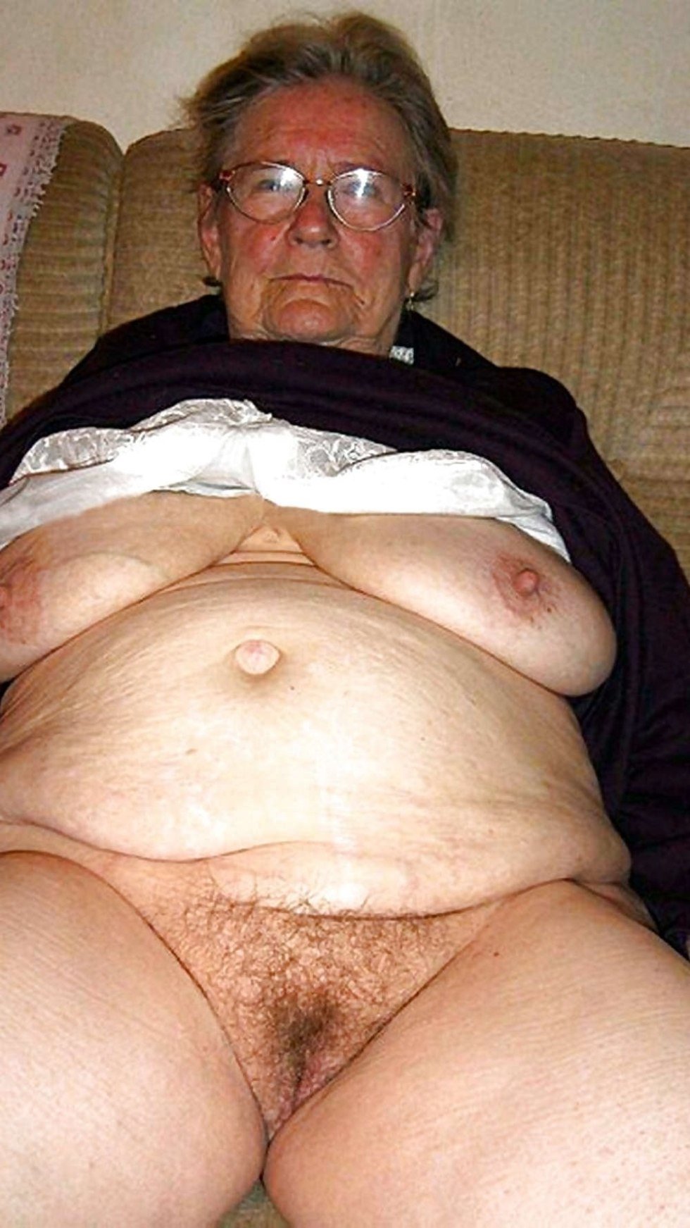 Fat hairy old women