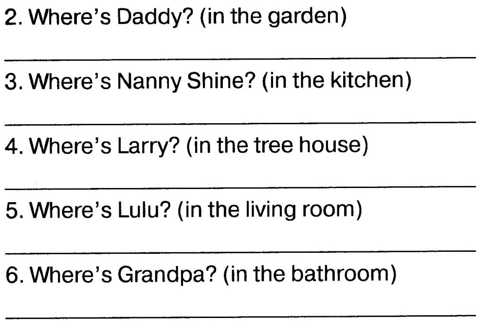 Nouns of pronouns. Read questions and answers