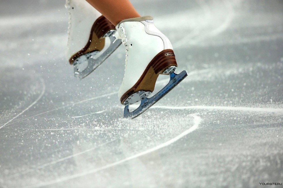 Skates on ice