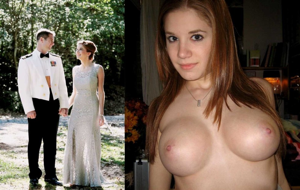 The bride is small boobs