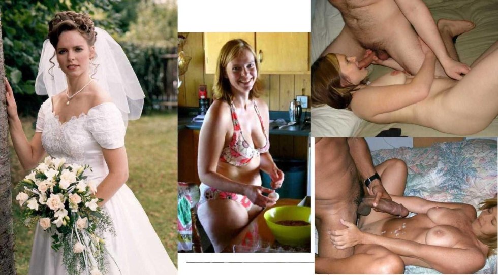 Brides dressed and undressed