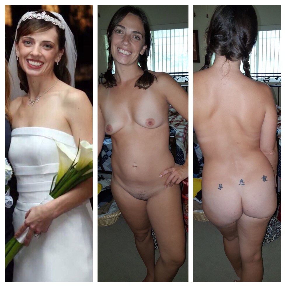 Funny wedding dress breast