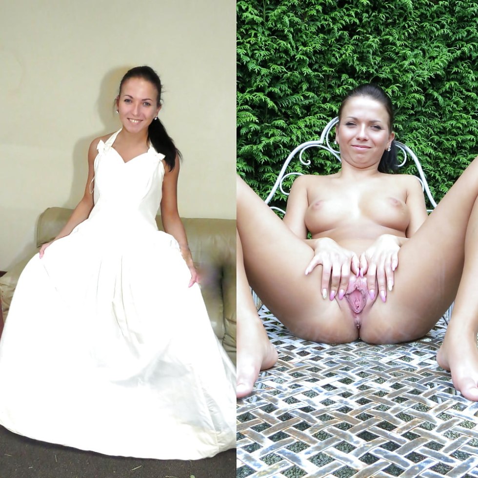 Dressed/undressed rimjob bride's debauchery