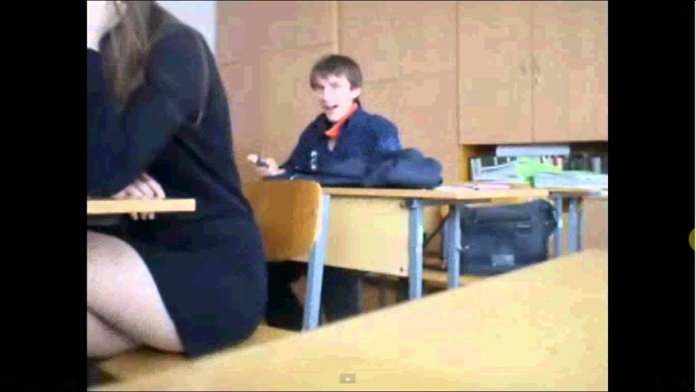 The student under the desk