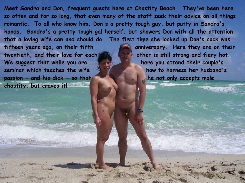 Naked couples on the beach