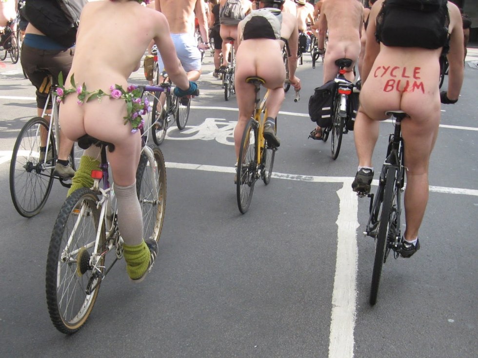 Naked guys bike rackets