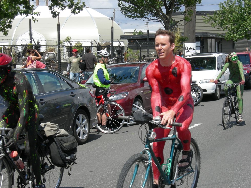 The Famous Barclays Girl and Mother (London Wnbr) - 44 PHO ... Nude Bike Ride