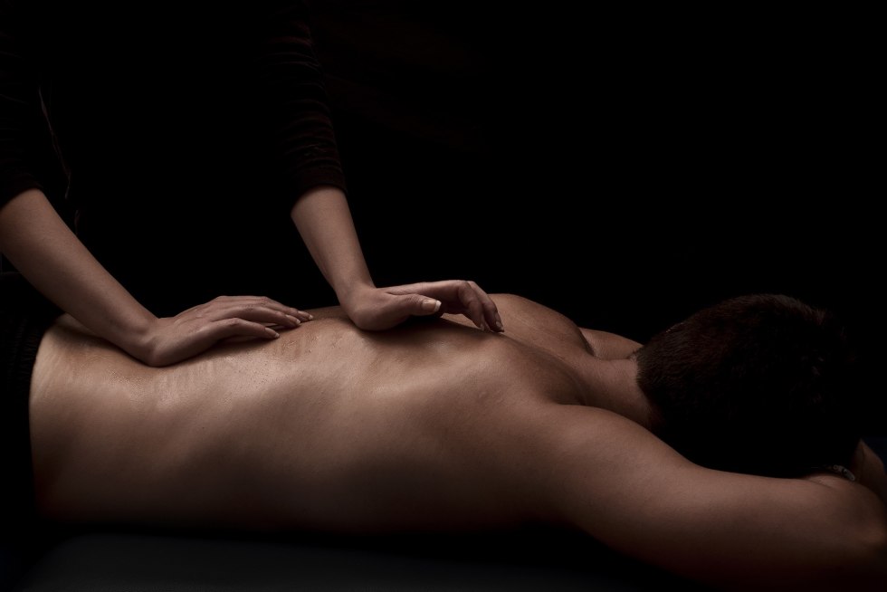 Sensual massage to a man