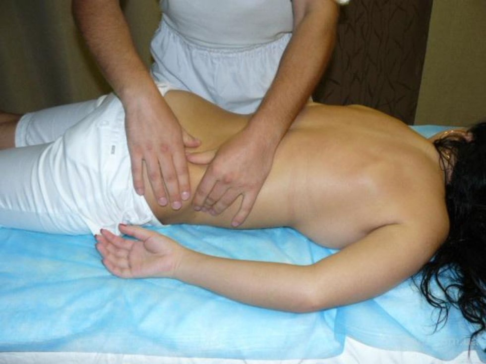 Massage to the girl is private