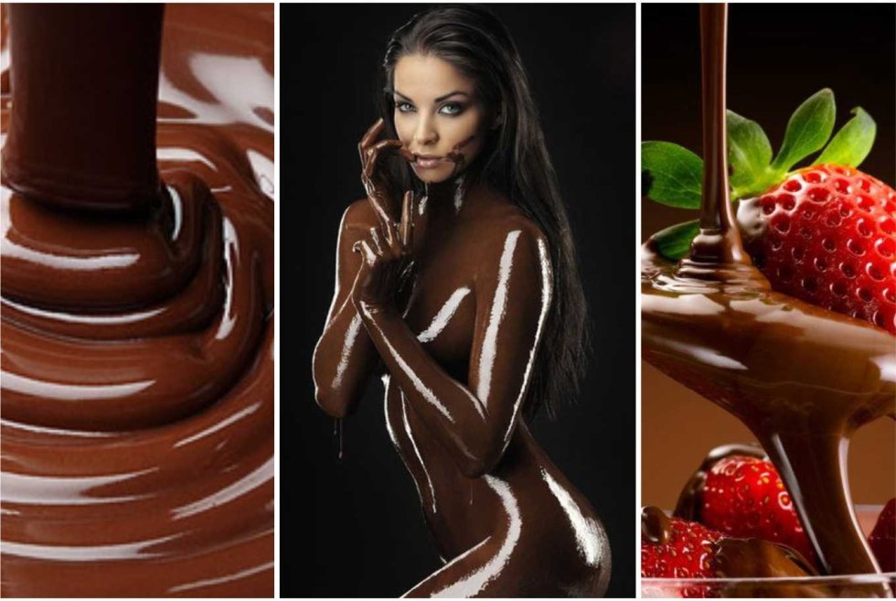 Girl in chocolate