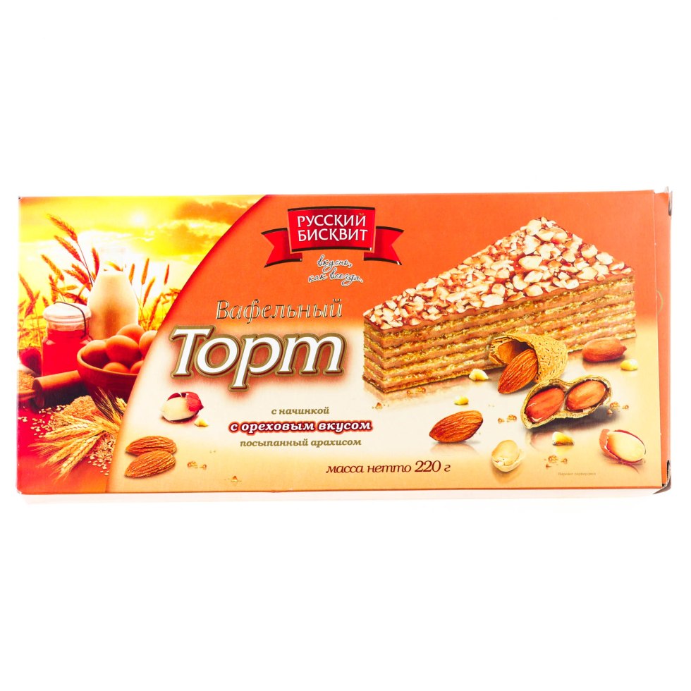 Vafeli Russian Biscuit Cake 220 g nut