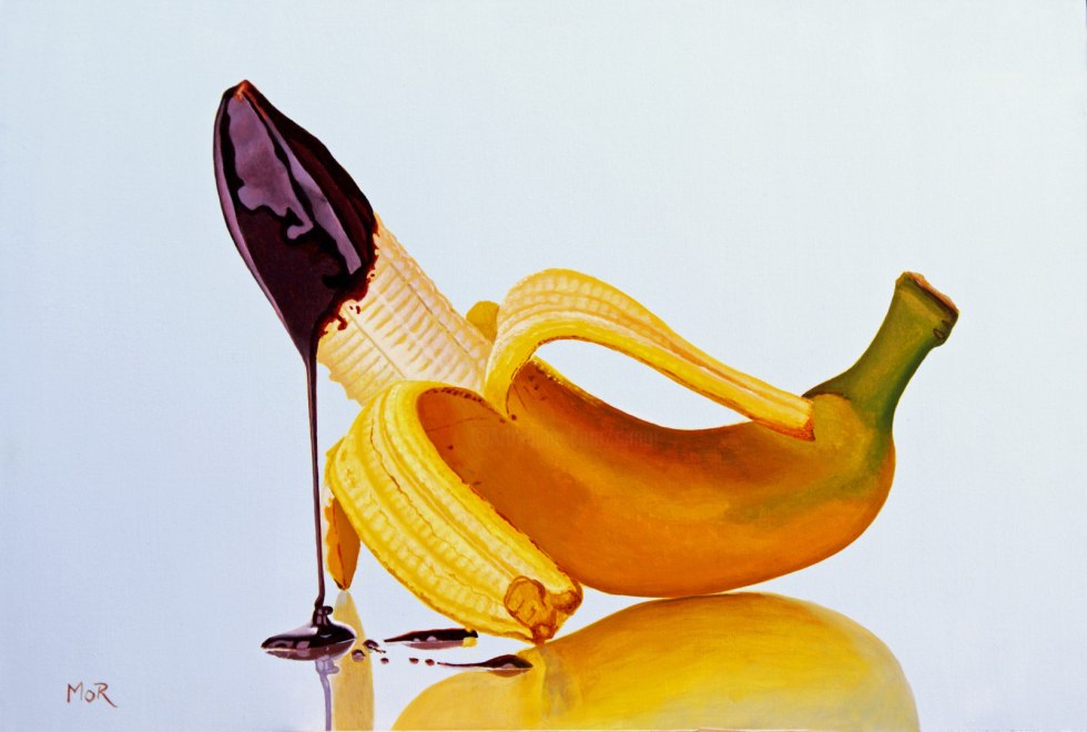 Banana in condensed milk