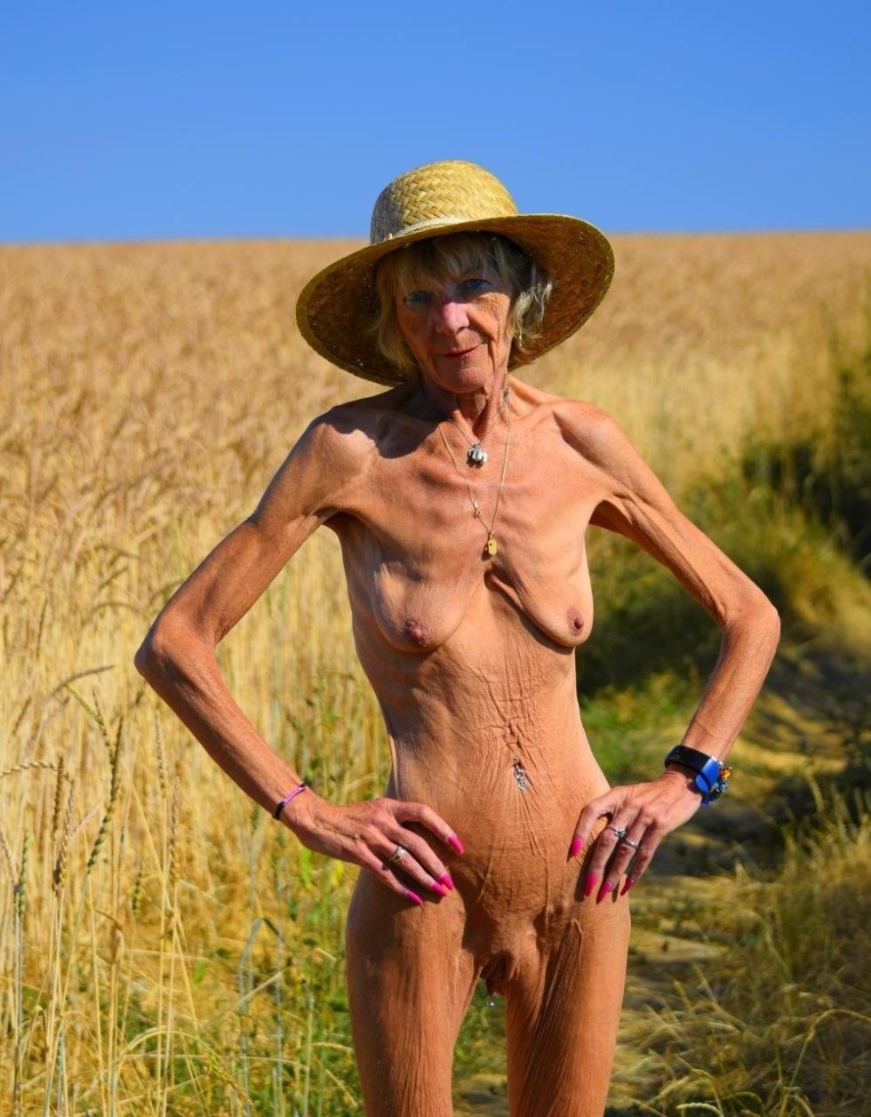 Skinny naked old women
