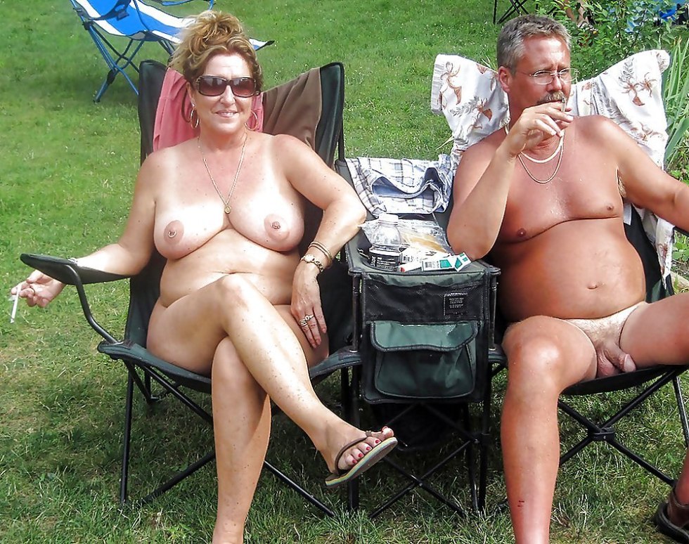 Mature nudists with men