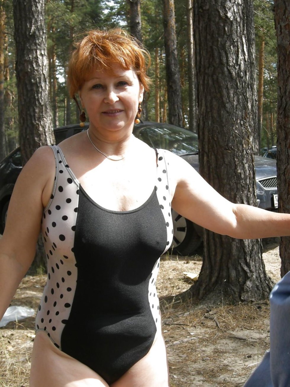 Granny bikini with hair