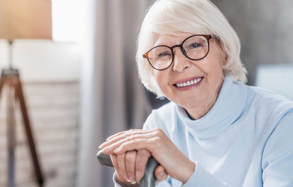 Pensioners with glasses