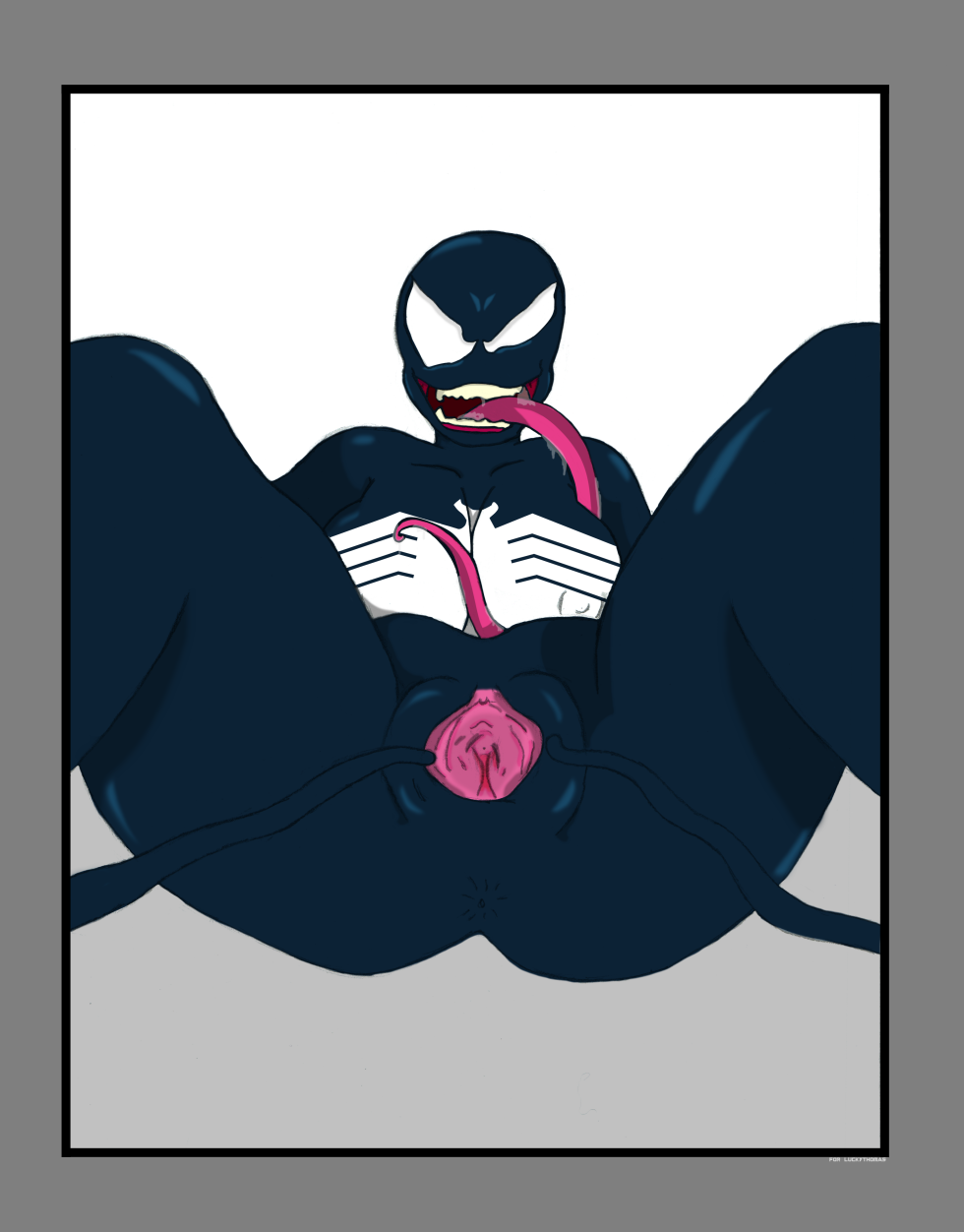 Naked woman Venom Rule 34