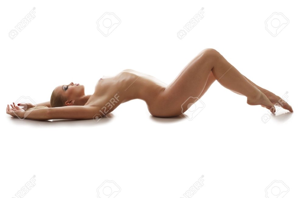 Naked female butt in a pose