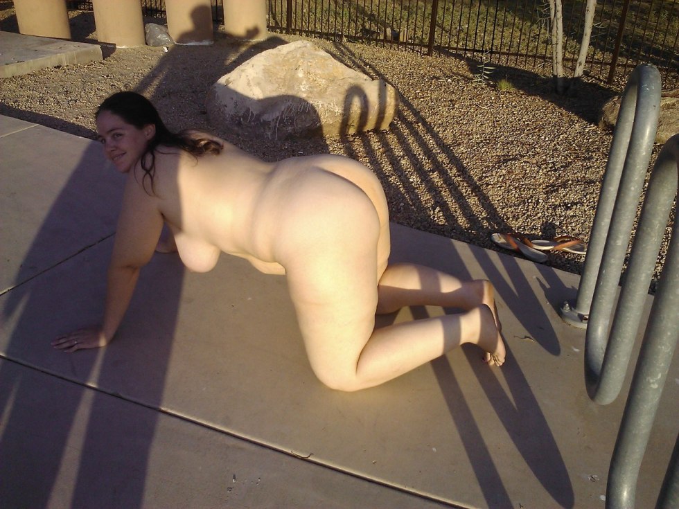 Naked bbw in public places
