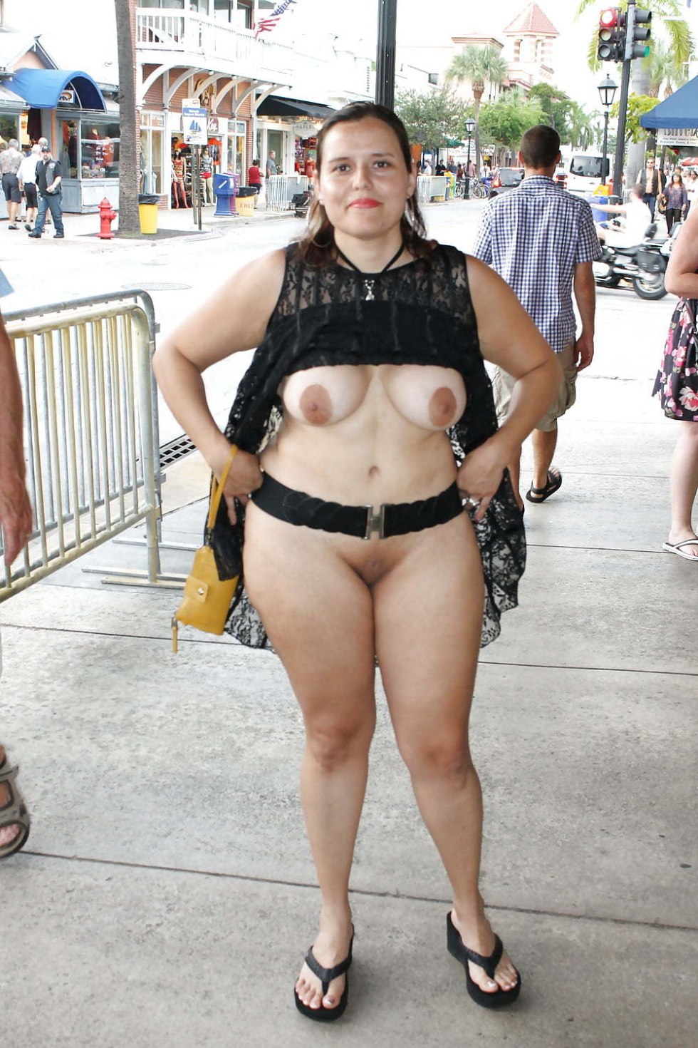 Exhibitionism of bbw