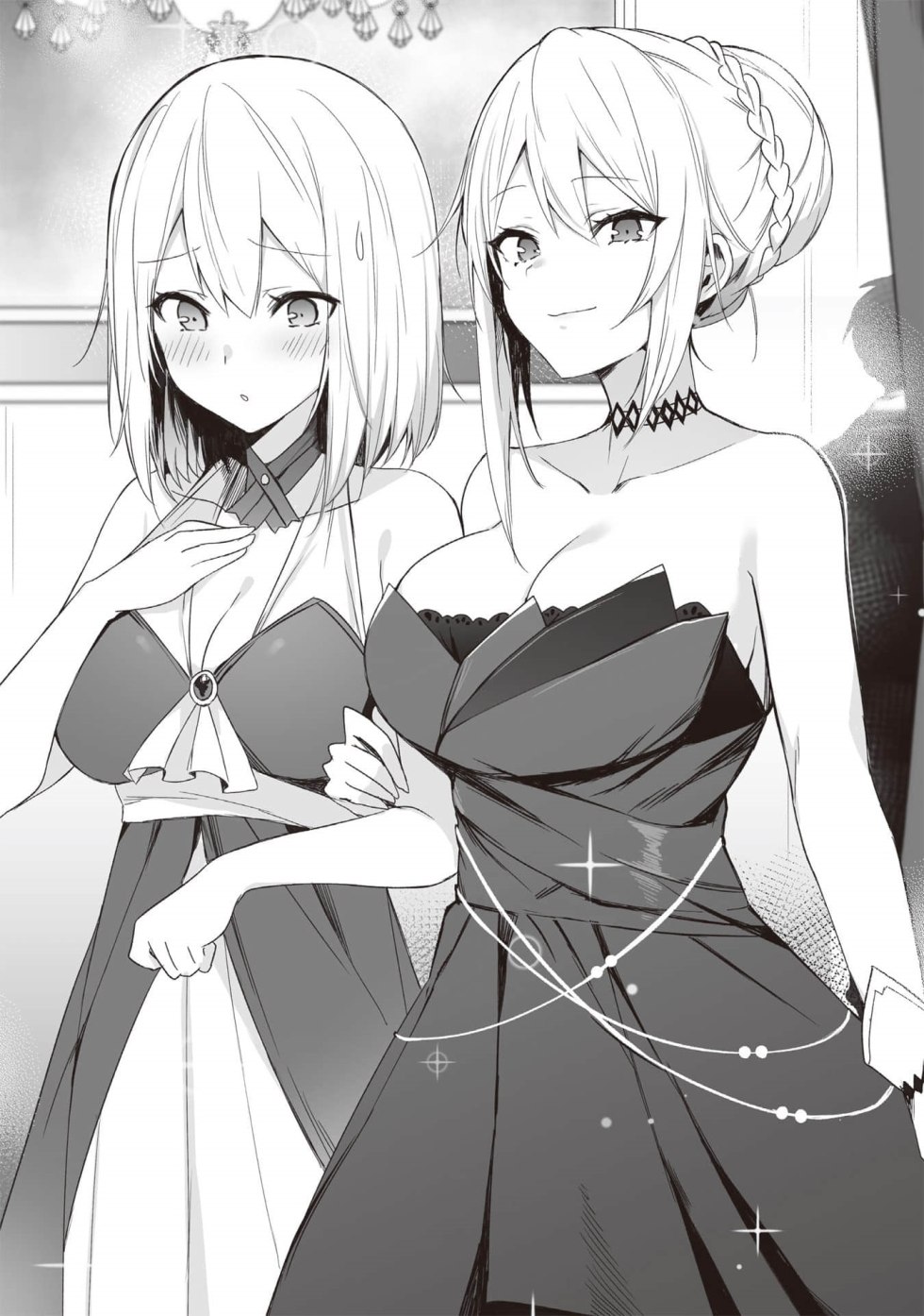 Woman before and after stripping