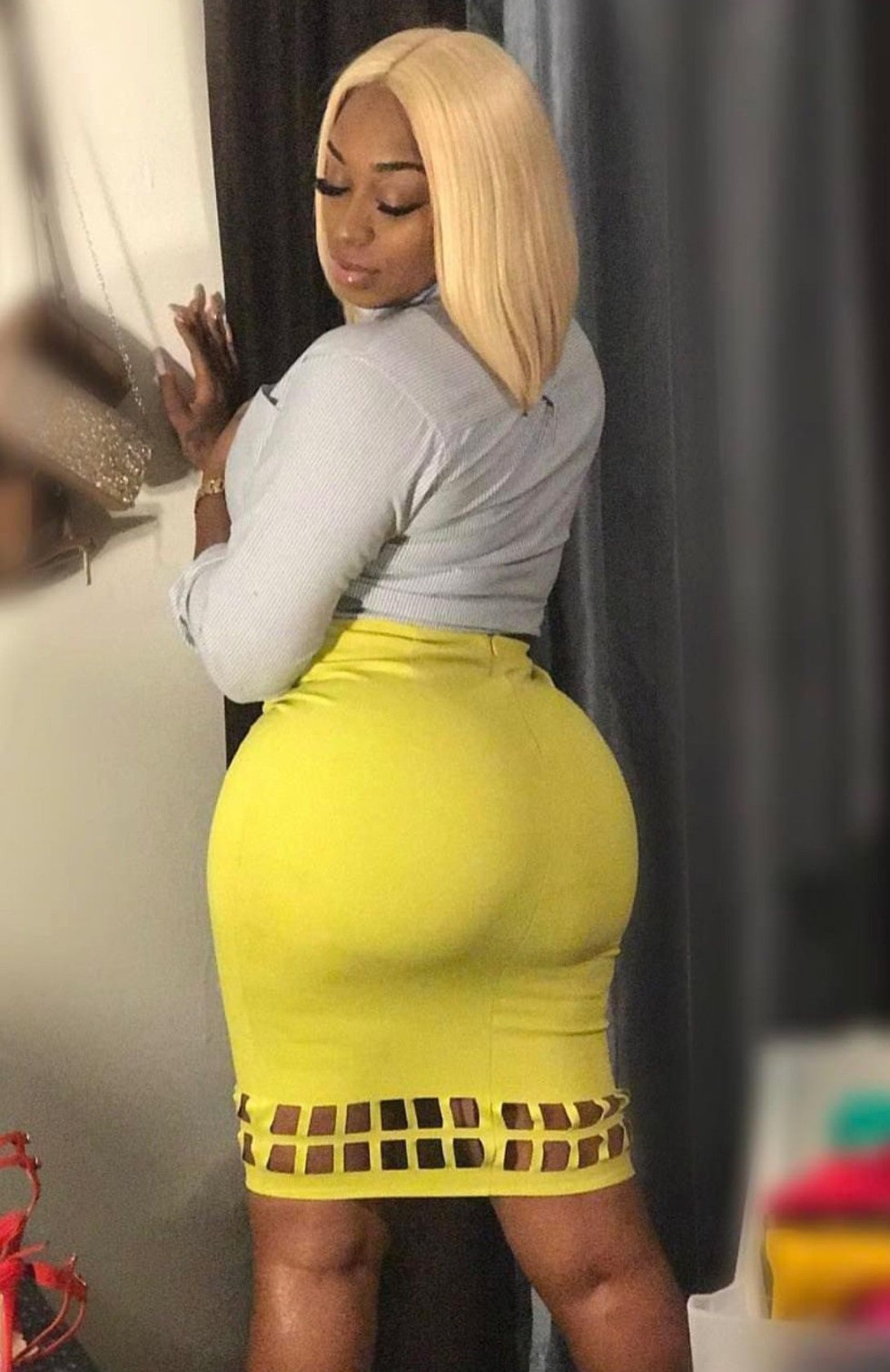 Amanda Alice in a dress