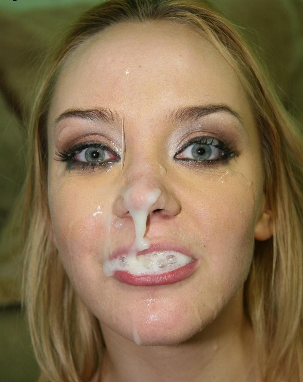 Beautiful girls cum on the face