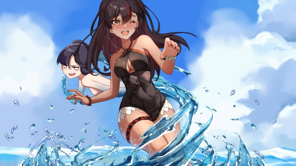 Genshin on the beach art