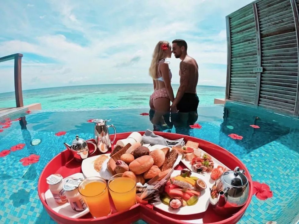 Breakfast in the Maldives