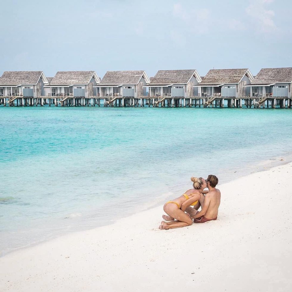 Naked in the Maldives man