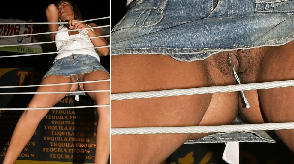 Girls without panties in the fitting room