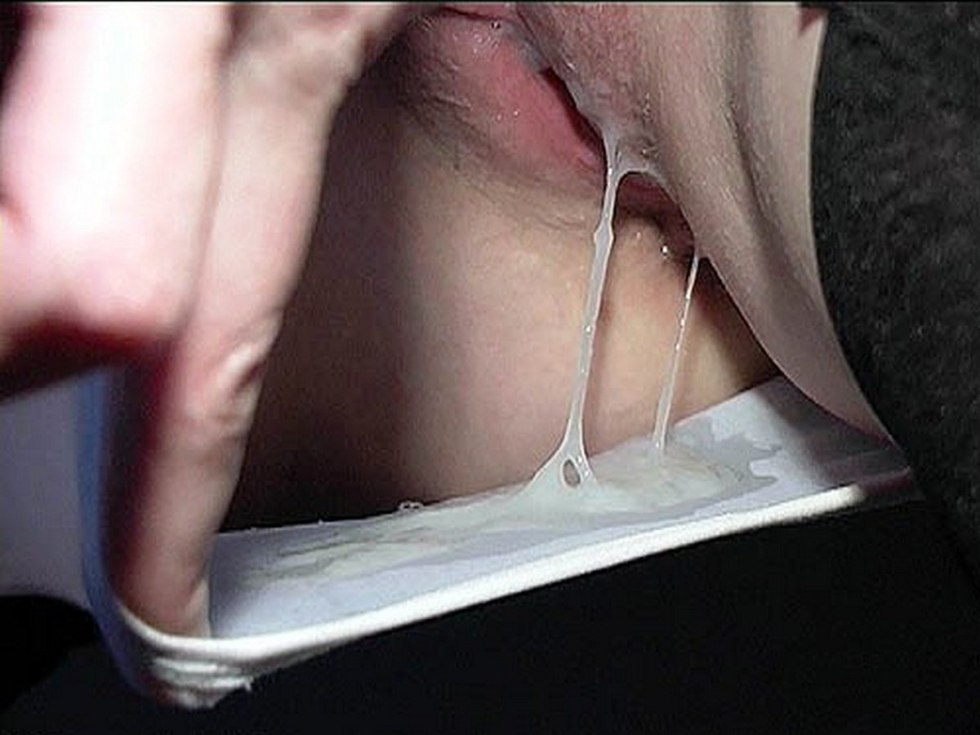 The girl ends with liquid