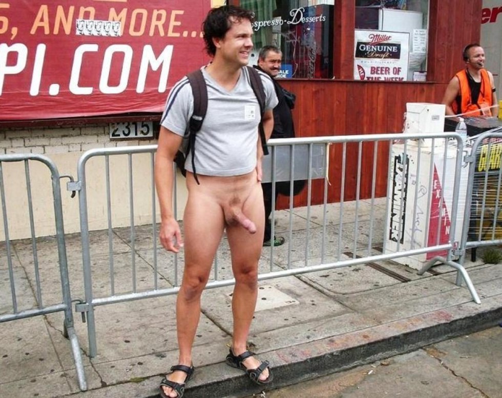 Naked butt and testicles of guys