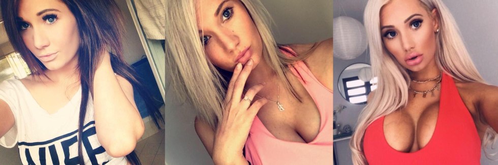 Two girls in swimsuits