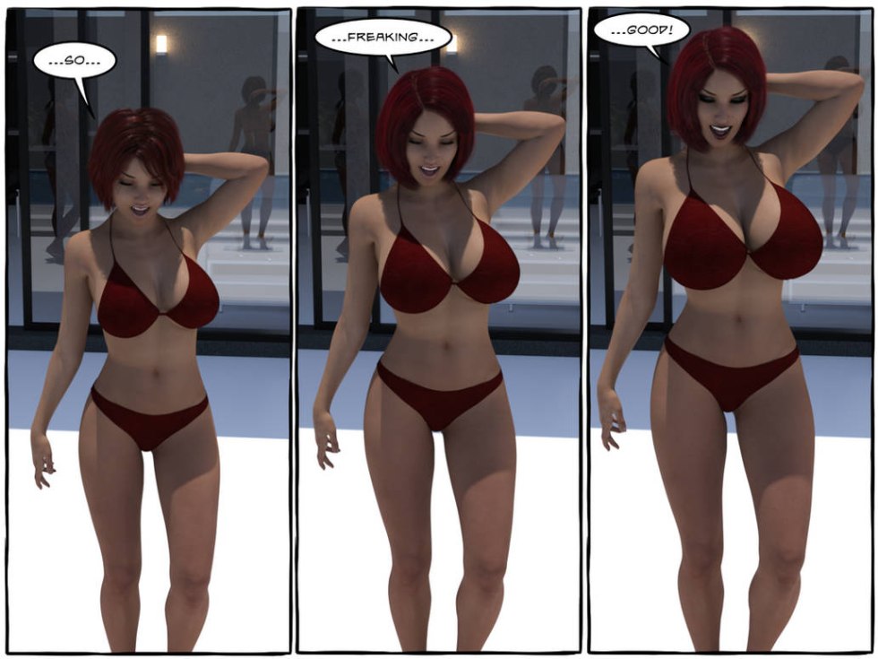 Big breasts growing computer graphics