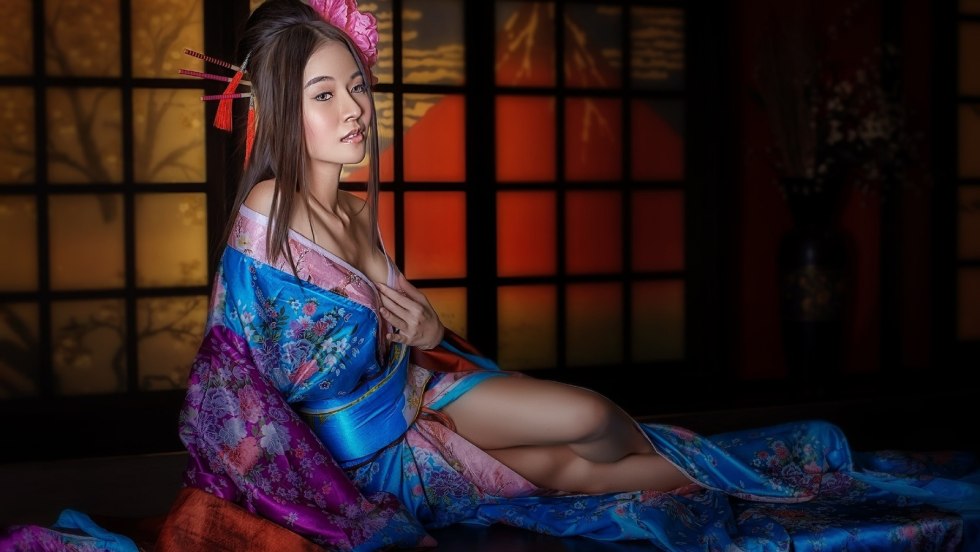 Olga Itygilova photo shoot geisha