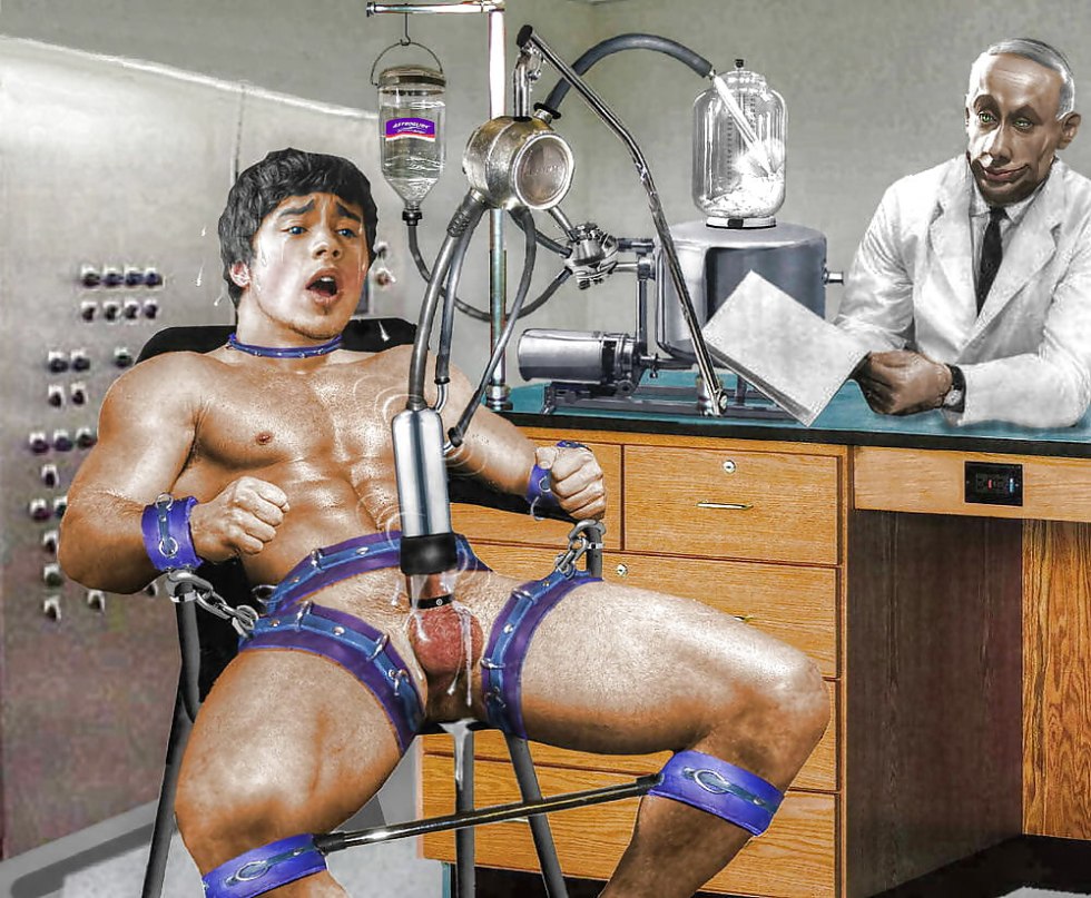 BDSM milking apparatus man