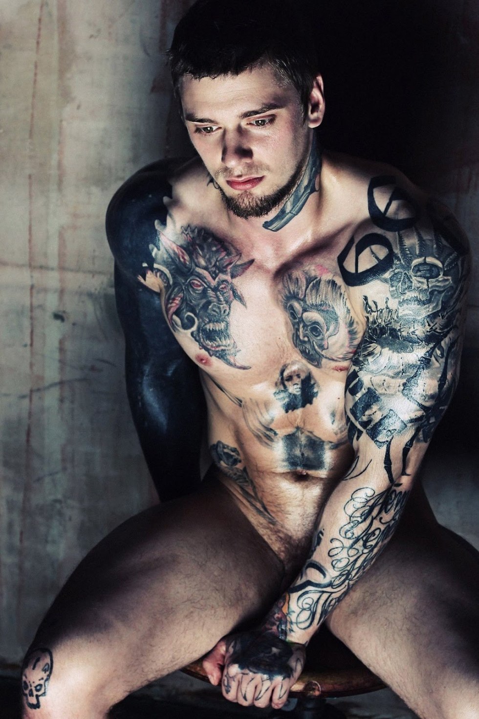 Tattoo on the torso male