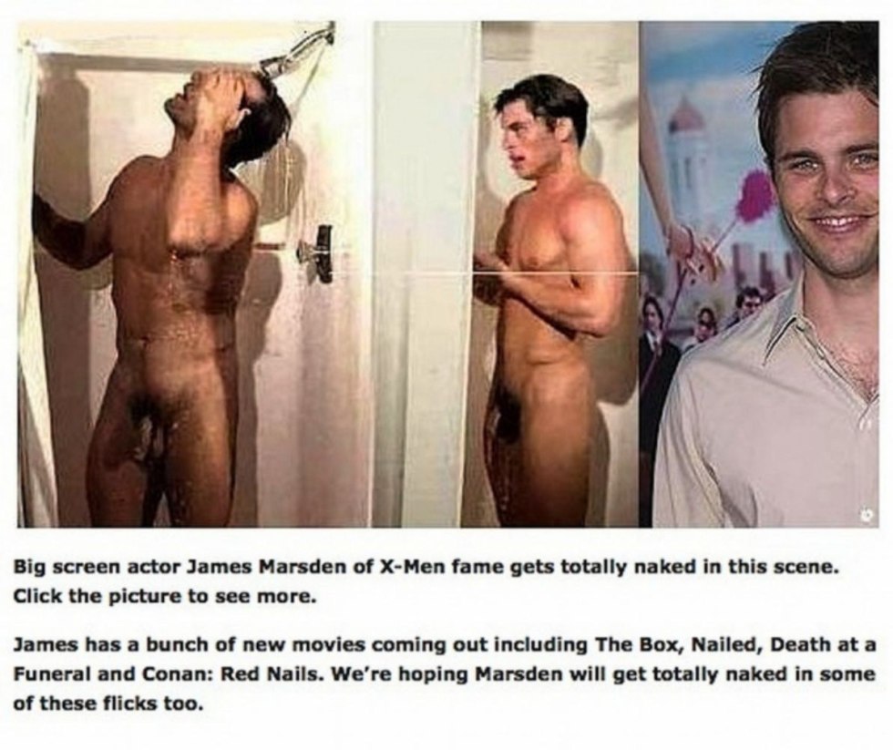 Naked James Marsden photo